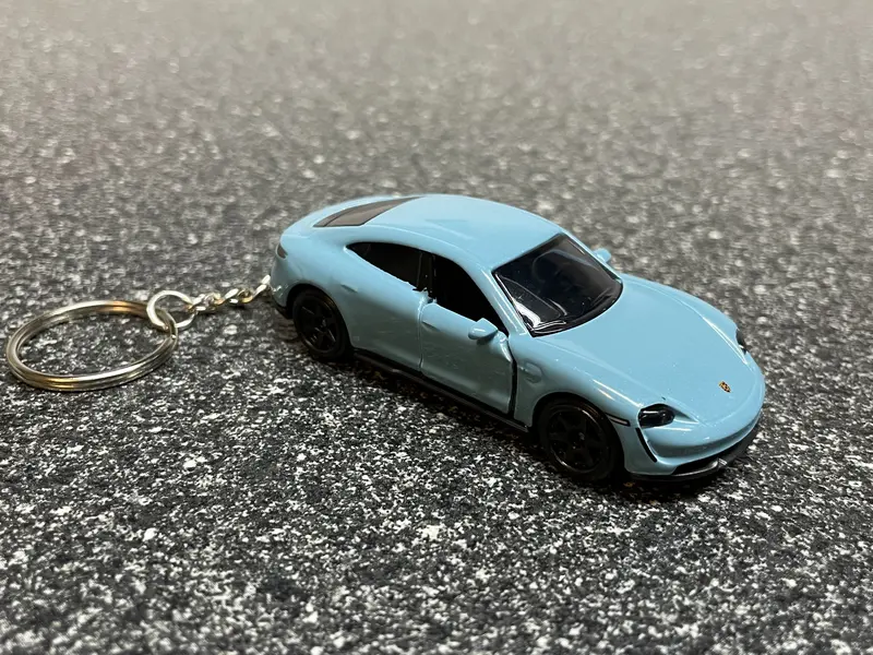 Porsche Taycan Keychain Hot Wheels Matchbox 2