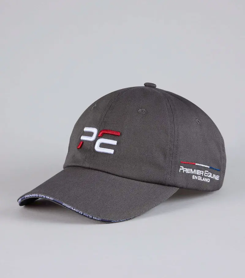 Premier Equine Mens Baseball Cap Anthracite Grey 1