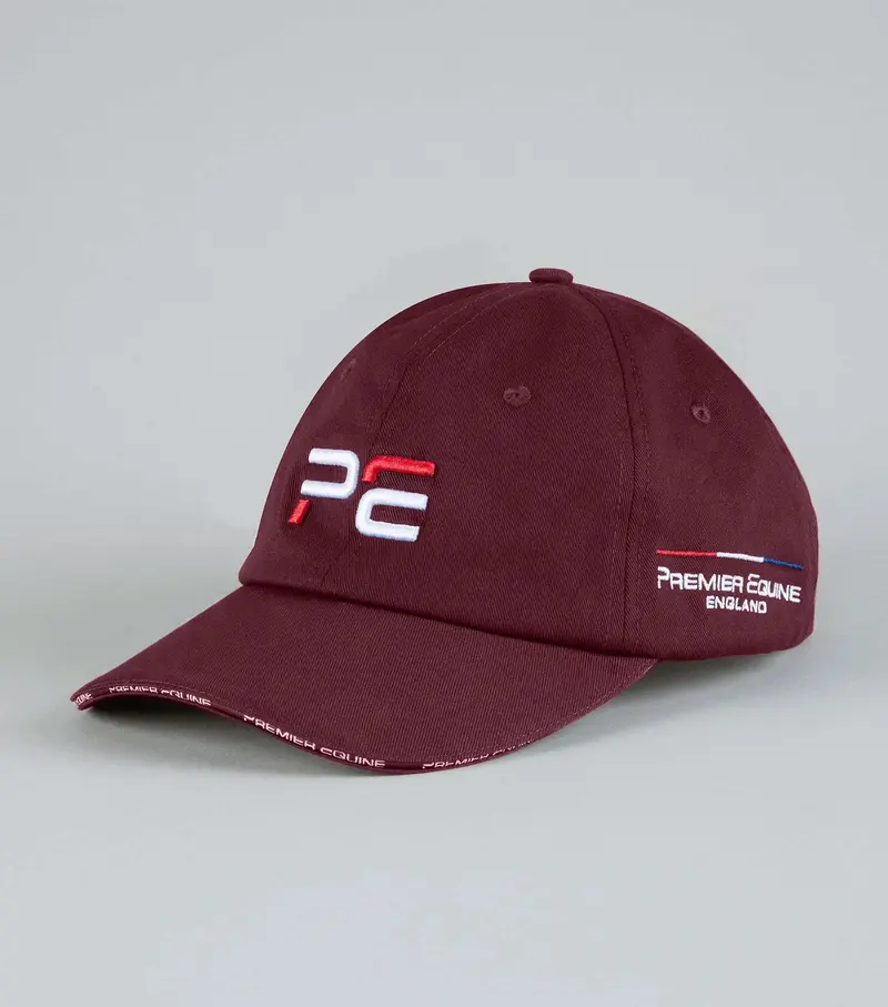 Premier Equine Mens Baseball Cap Wine 1