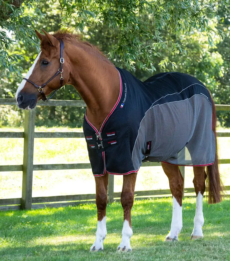 Premier Equine Sports Cooler Rug Black 1