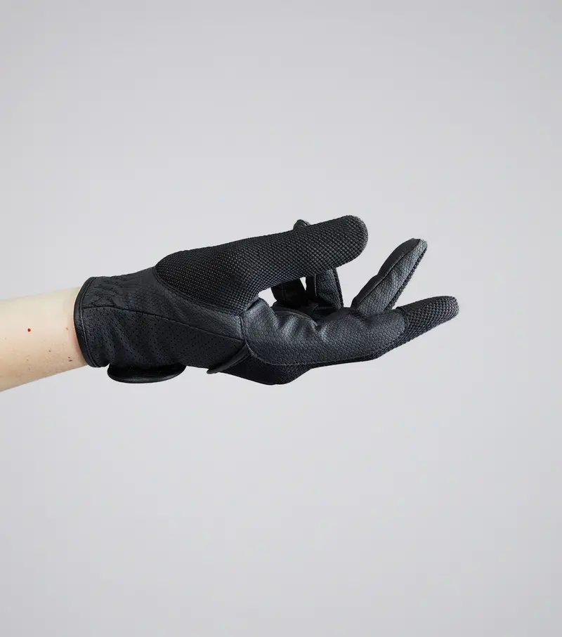 Presa Junior Mesh Riding Gloves Black 4