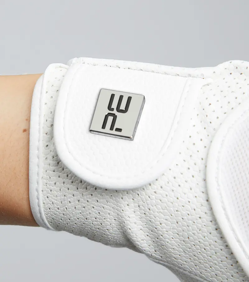 Presa Mesh Competition Riding Gloves White 3