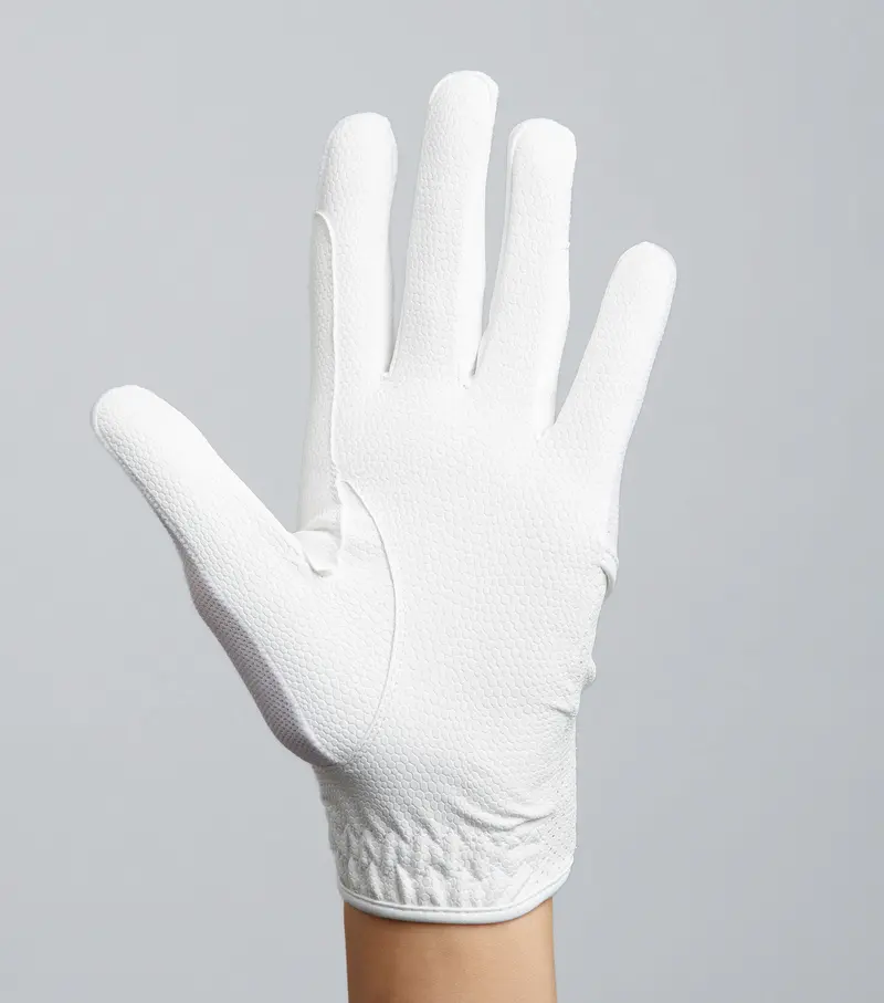 Presa Mesh Competition Riding Gloves White 6