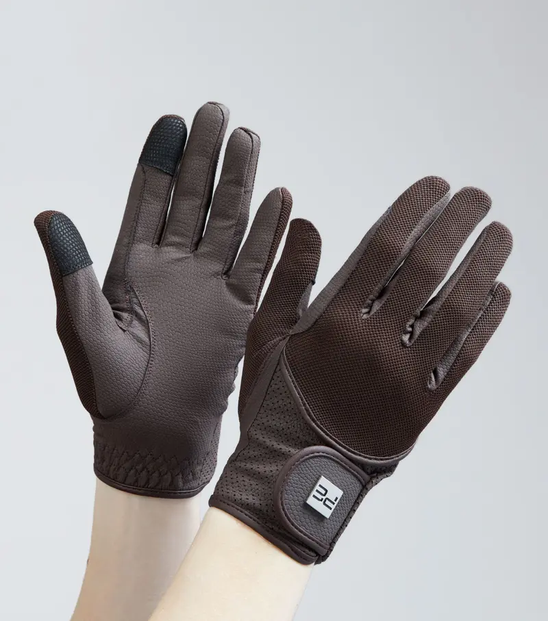 Presa Mesh Riding Gloves Brown 1