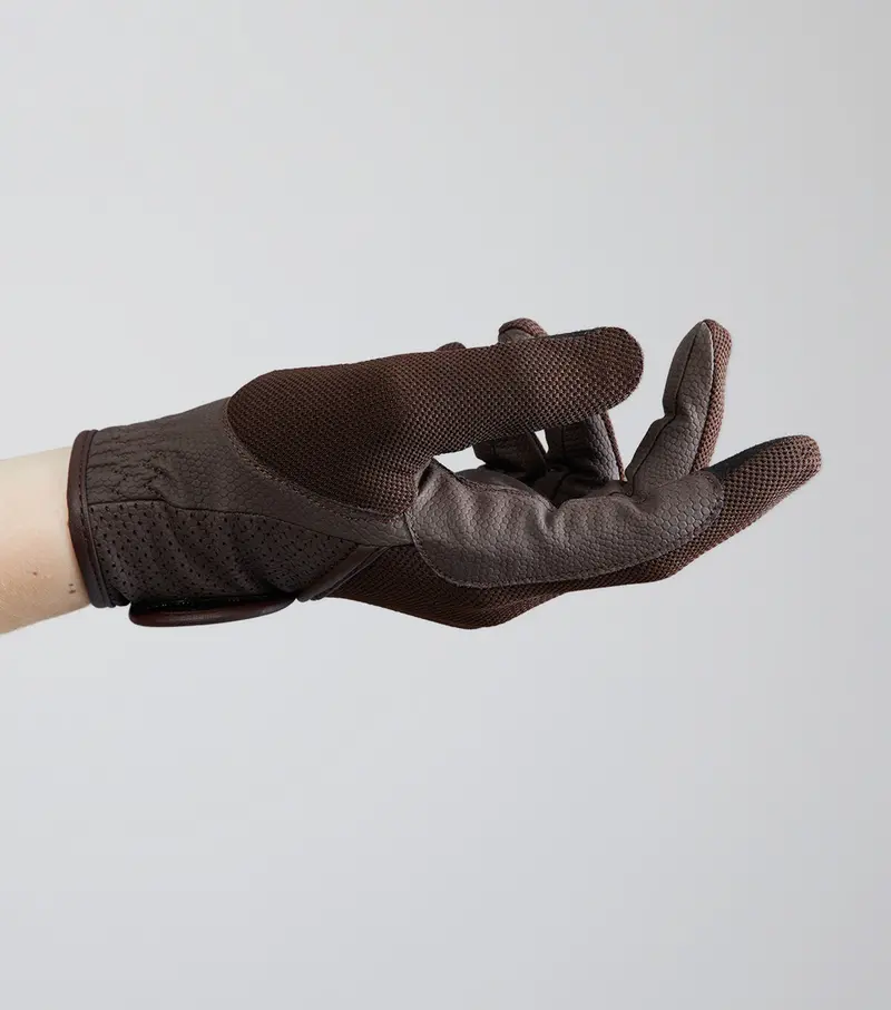 Presa Mesh Riding Gloves Brown 4