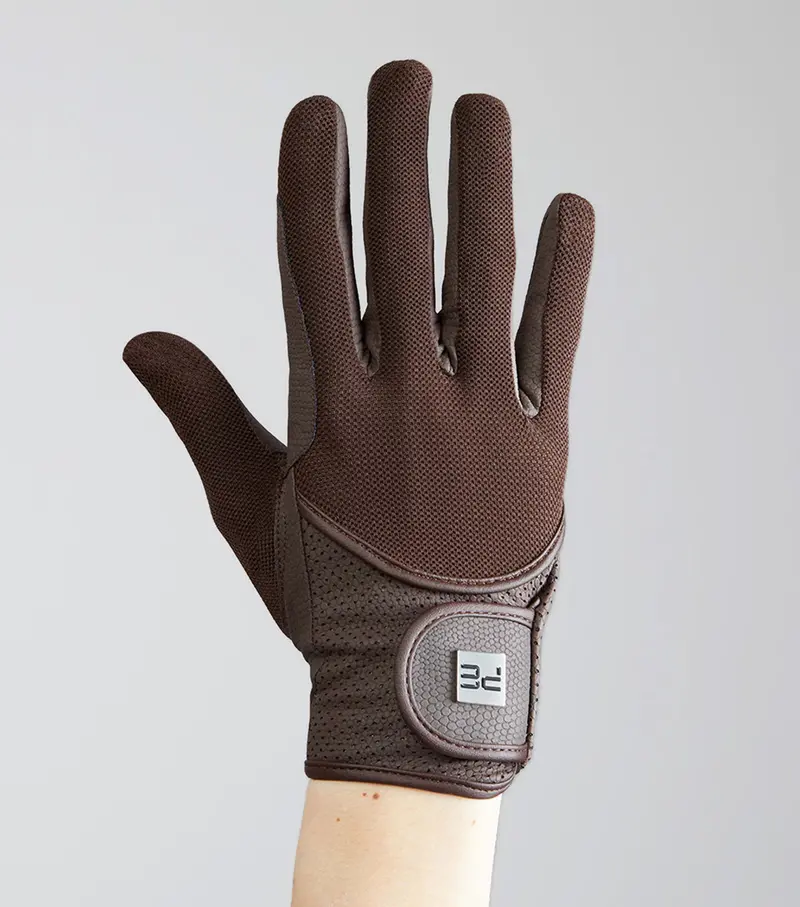 Presa Mesh Riding Gloves Brown 5