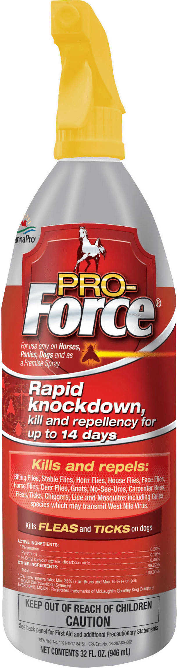Pro Force Fly Spray Quart 1