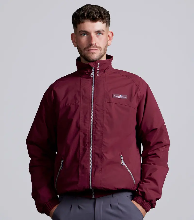 Pro Rider Mens Waterproof Jacket Wine 1