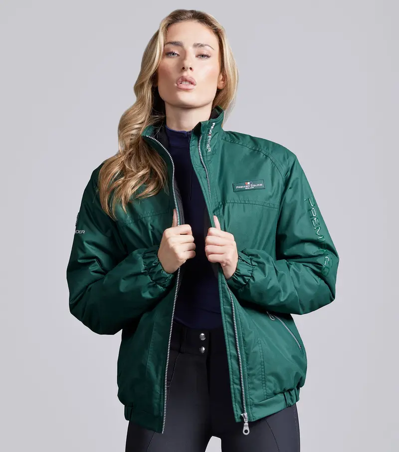 Pro Rider Unisex Waterproof Riding Jacket Green 1