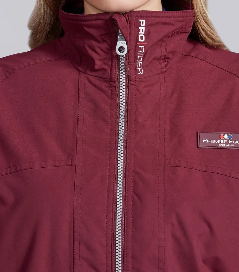 Pro Rider Unisex Waterproof Riding Jacket Wine 3