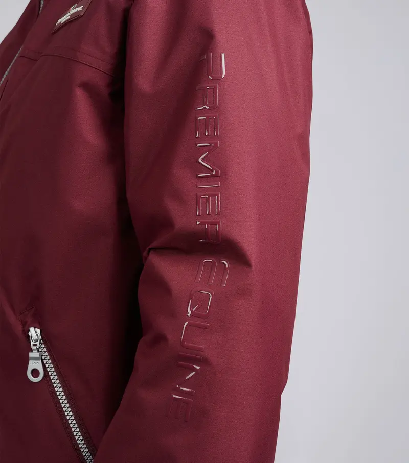 Pro Rider Unisex Waterproof Riding Jacket Wine 4