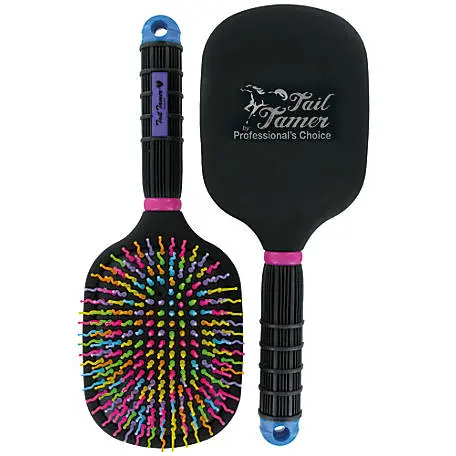 Professional's Choice Tail Tamer Mod Paddle Brush Rainbow 1