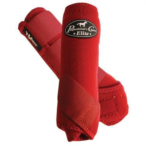 Professional's Choice Ventech Elite Sports Medicine Boots-Crimson Red Rears 1