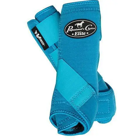 Professional's Choice Ventech Elite Sports Medicine Boots-Pacific Blue Rears 1