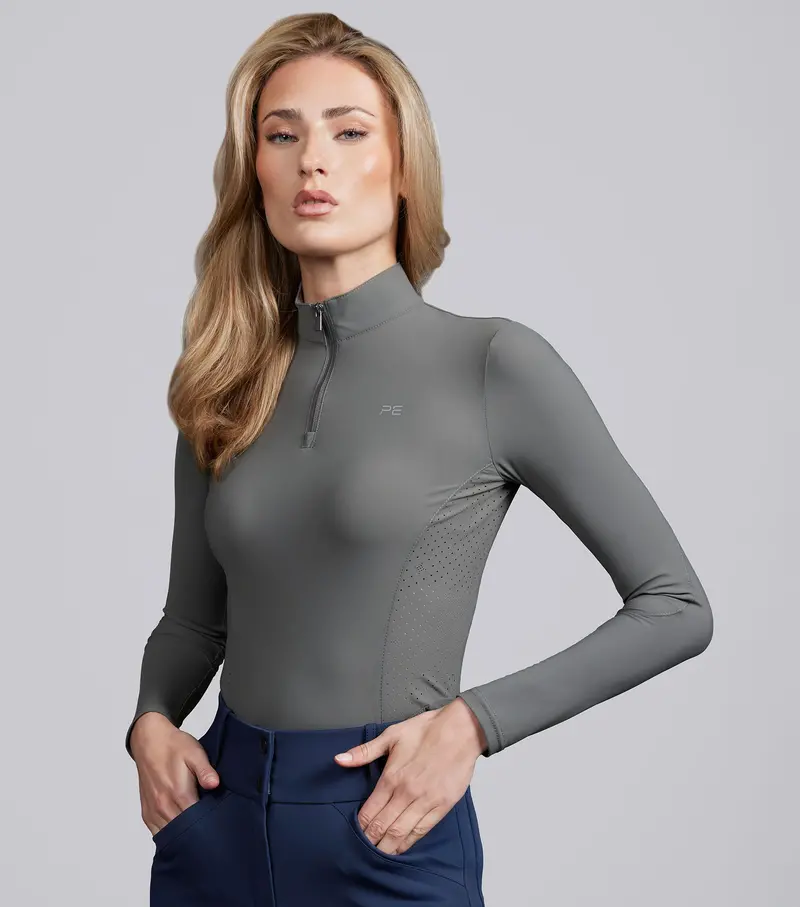 Prospero Long Sleeve Training Top Anthracite 1