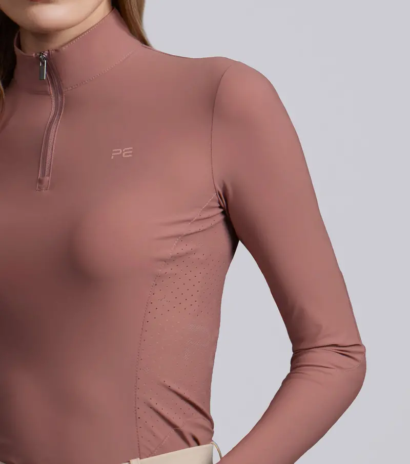 Prospero Long Sleeve Training Top Rosewood 4