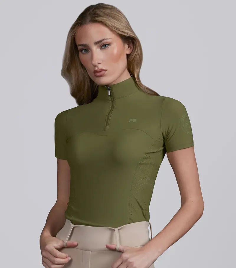 Prospero Short Sleeve Training Top Olive 1