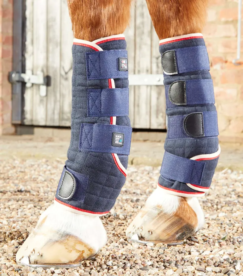 Quick Dry Horse Leg Wraps Navy 1