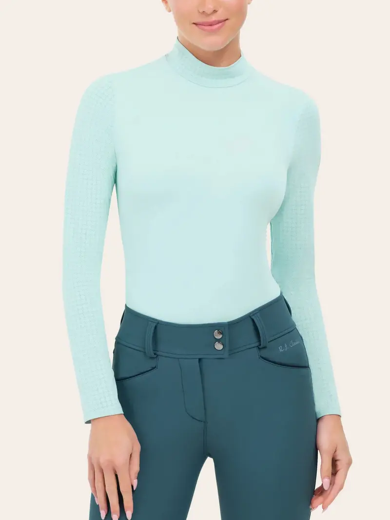 R.J. Classics Women’s Jemma Mock Neck Performance Top