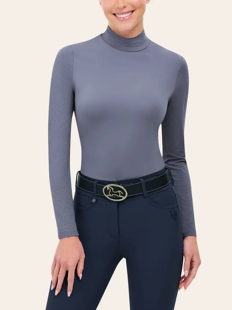 R.J. Classics Women’s Jemma Mock Neck Performance Top