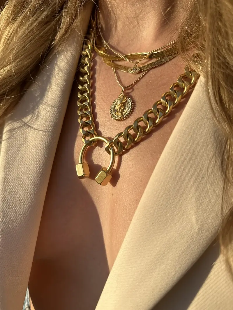 Rachel Nathan Outlaw Statement Chain Necklace 1