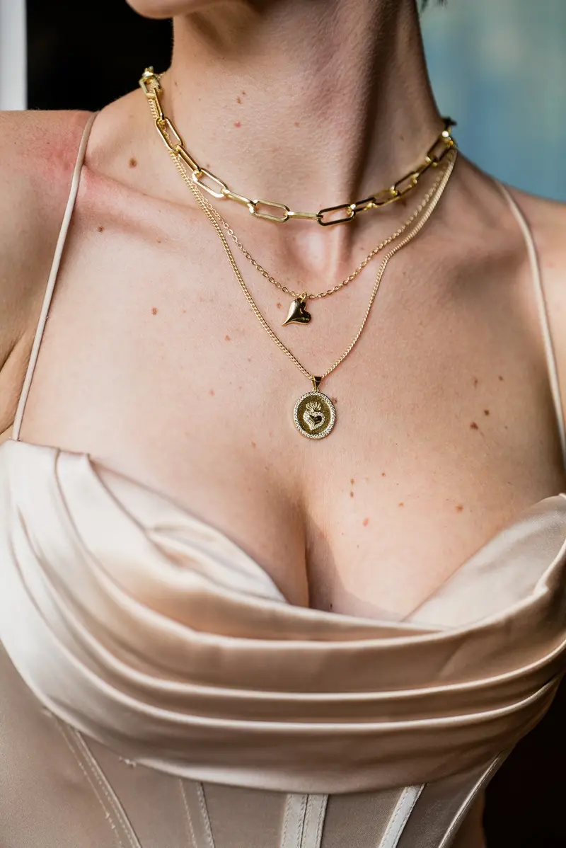 Rachel Nathan Sacred Heart Medallion Necklace 1