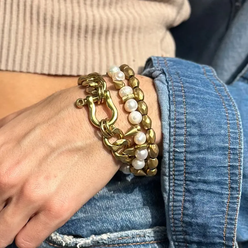 Rachel Nathan Shackle Chain Bracelet 1