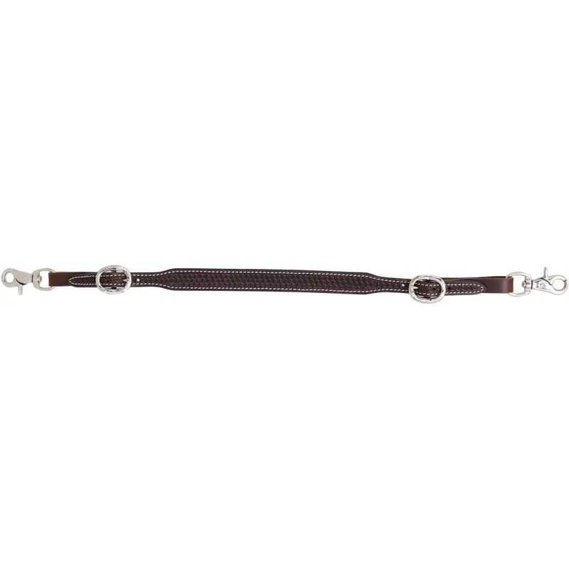 Rafter T Dark Oiled Wither Strap With Basket Tooling 1
