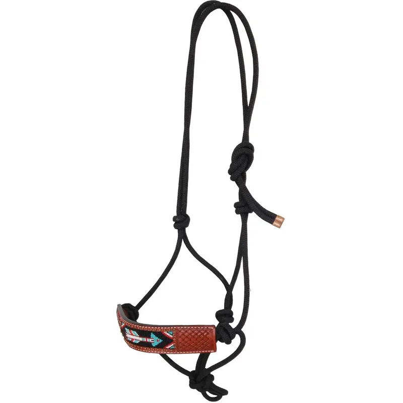 Rafter T Ranch Beaded Arrow Collection Rope Halter 1