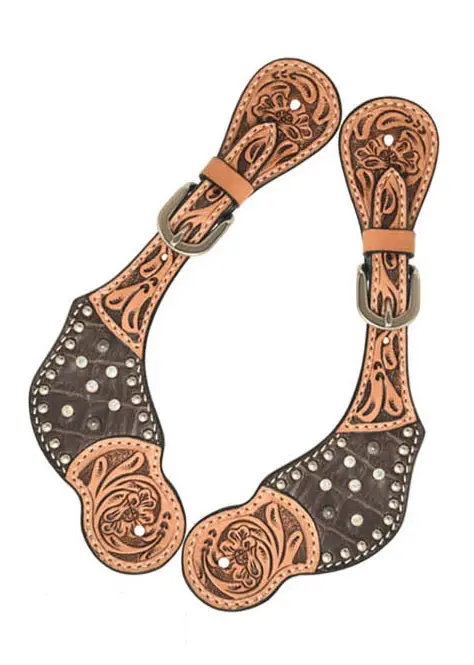 Rafter T Ranch Crystal Collection Spur Straps 1