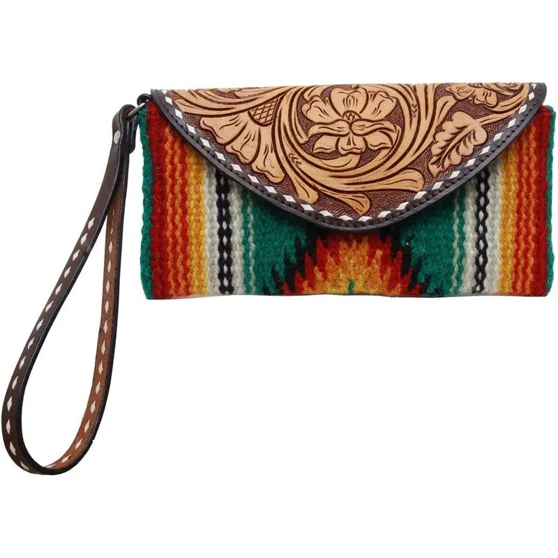 Rafter T Ranch Green Woolen Wristlet 1