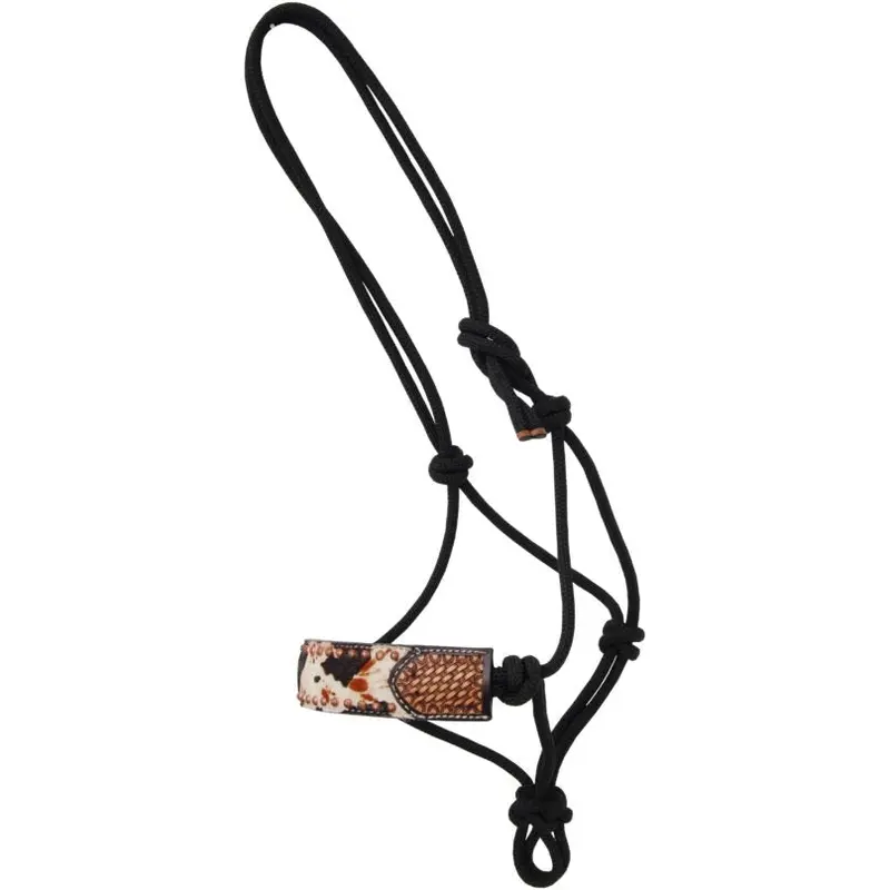 Rafter T Ranch Peppered Hide Rope Halter 1