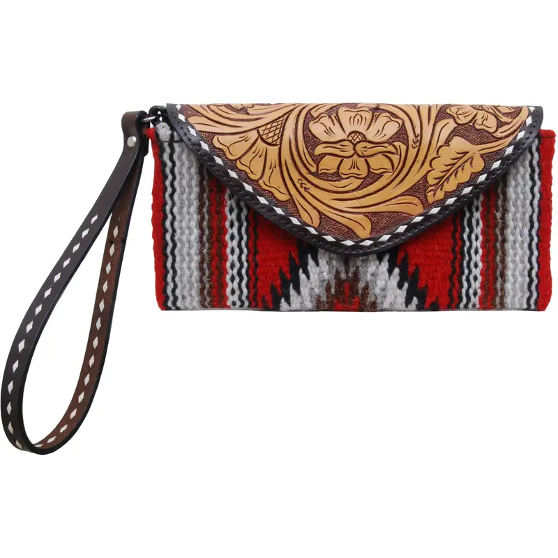 Rafter T Ranch Red Woolen Wristlet 1