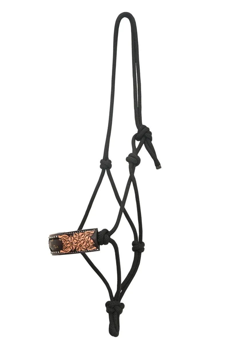 Rafter T Ranch Signature Tan Arrows Collection Rope Halter 1