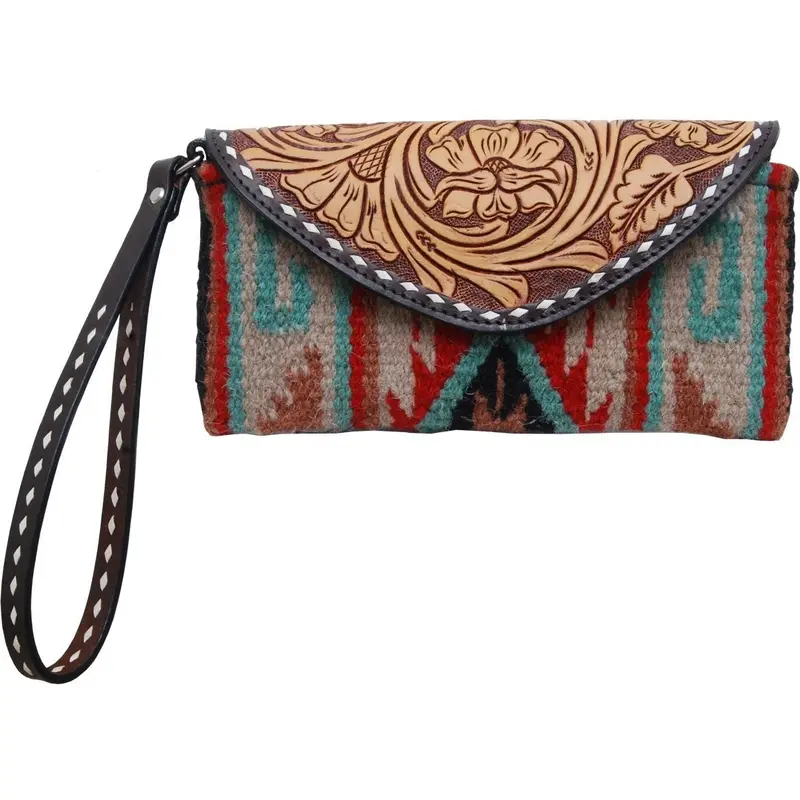 Rafter T Ranch Tan Woolen Wristlet 1