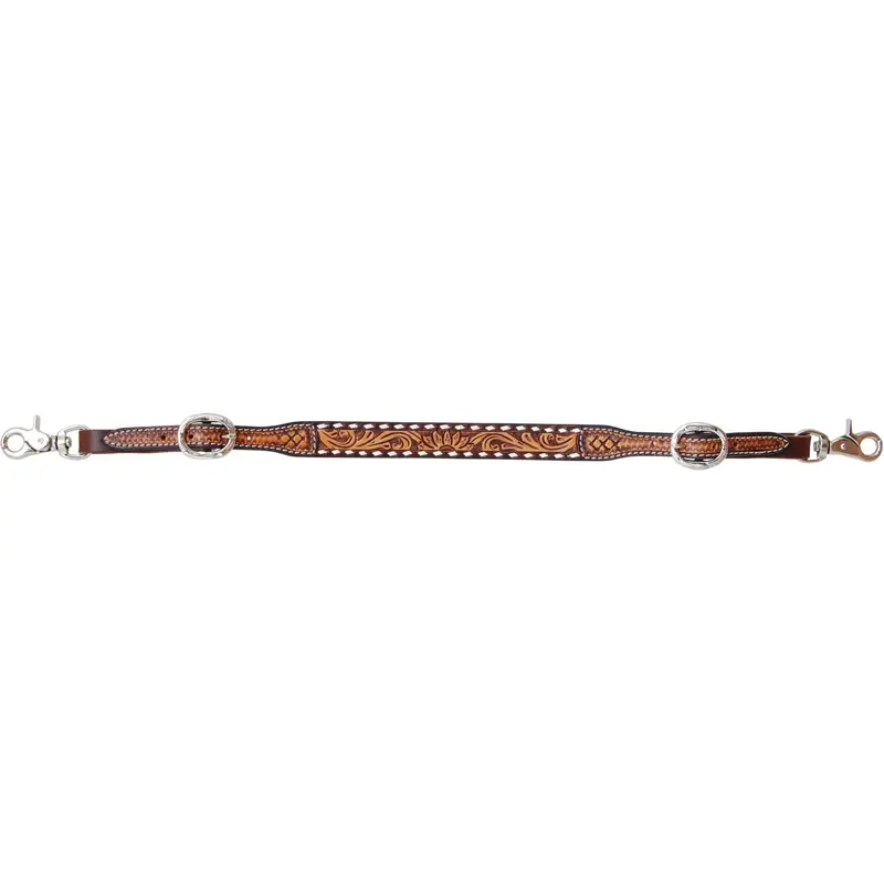 Rafter T Ranch Tooled Sunflower Collection Wither Strap 1