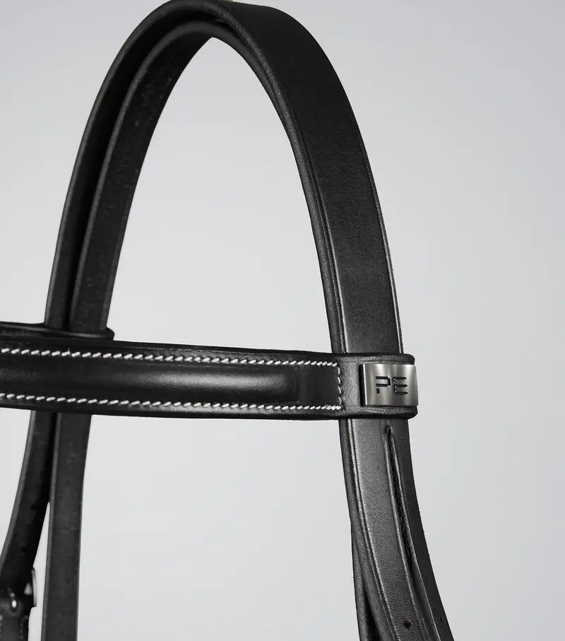Raised Jumping Bridle With Flash Noseband Black 3