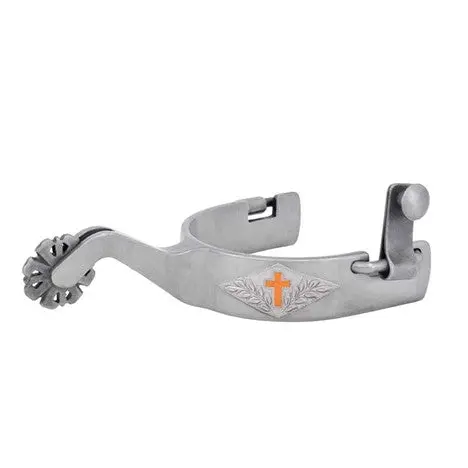 Raw Steel Diamond Cross Spurs 1