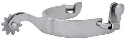 Raw Steel Plain Youth Spurs 1