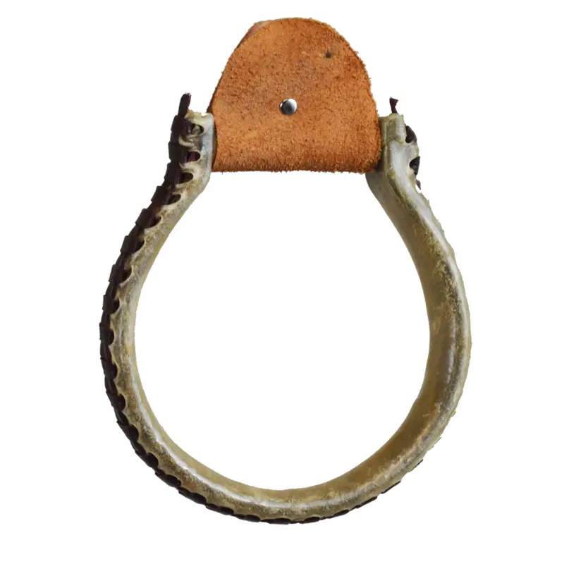 Rawhide Round Bottom Oxbow Stirrup 1