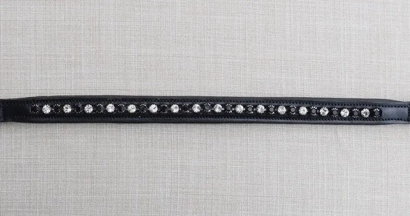 Red Barn Cadence Black/White Crystal Browband 1