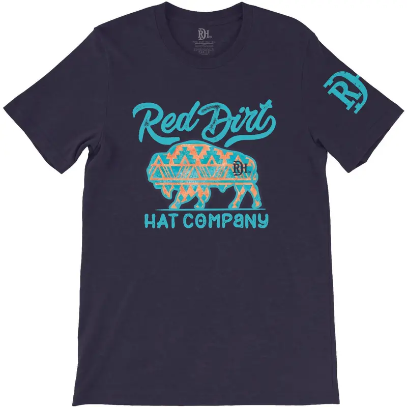 Red Dirt Hat Co Aztec Bison Tee 1
