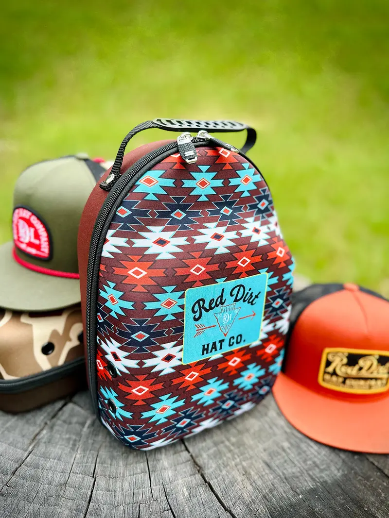 Red Dirt Hat Co Aztec Print Cap Carrier 1
