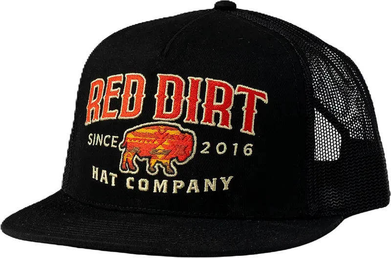 Red Dirt Hat Co Black Sunset Buffalo Ball Cap 1