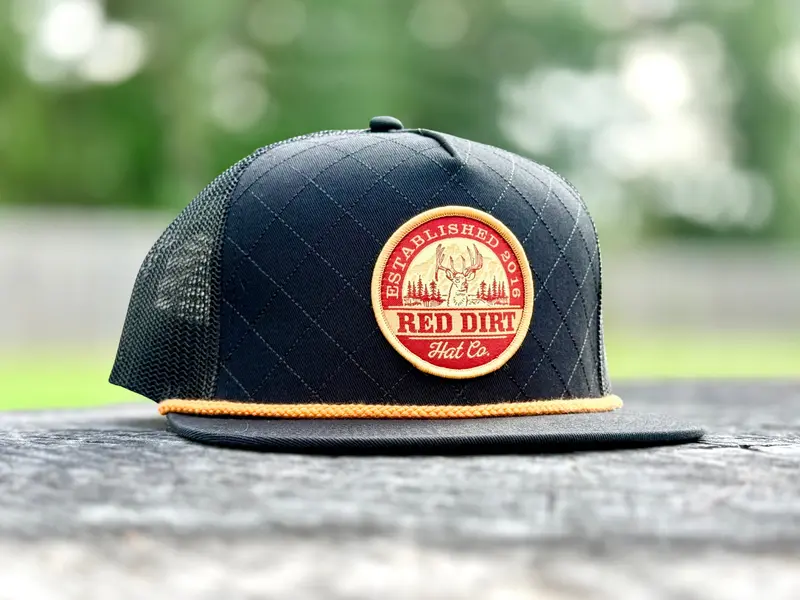 Red Dirt Hat Co Black The Rack Ball Cap 1