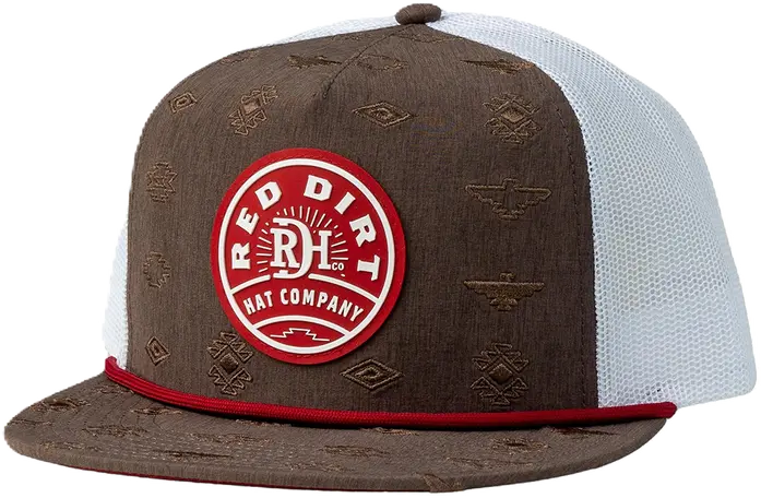 Red Dirt Hat Co Brown And White The Ruins Ball Cap 1