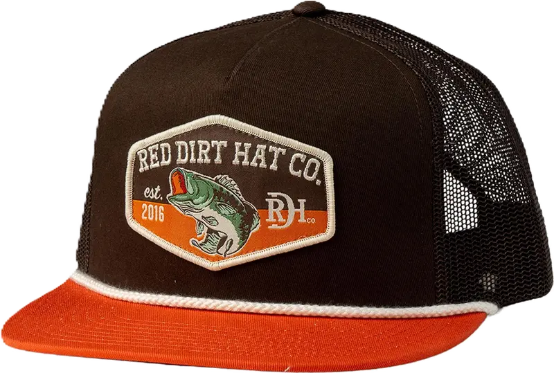 Red Dirt Hat Co Brown Bass Ball Cap 1