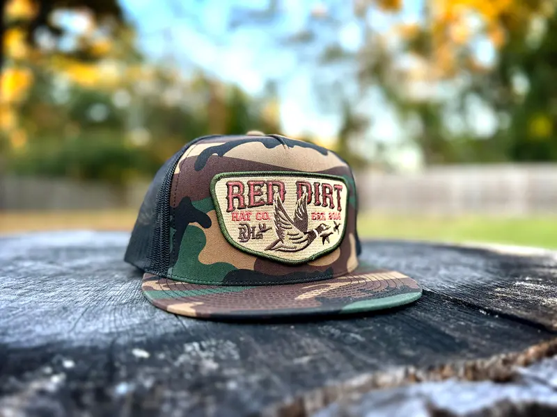 Red Dirt Hat Co Camo And Black Fly South Ball Cap 1