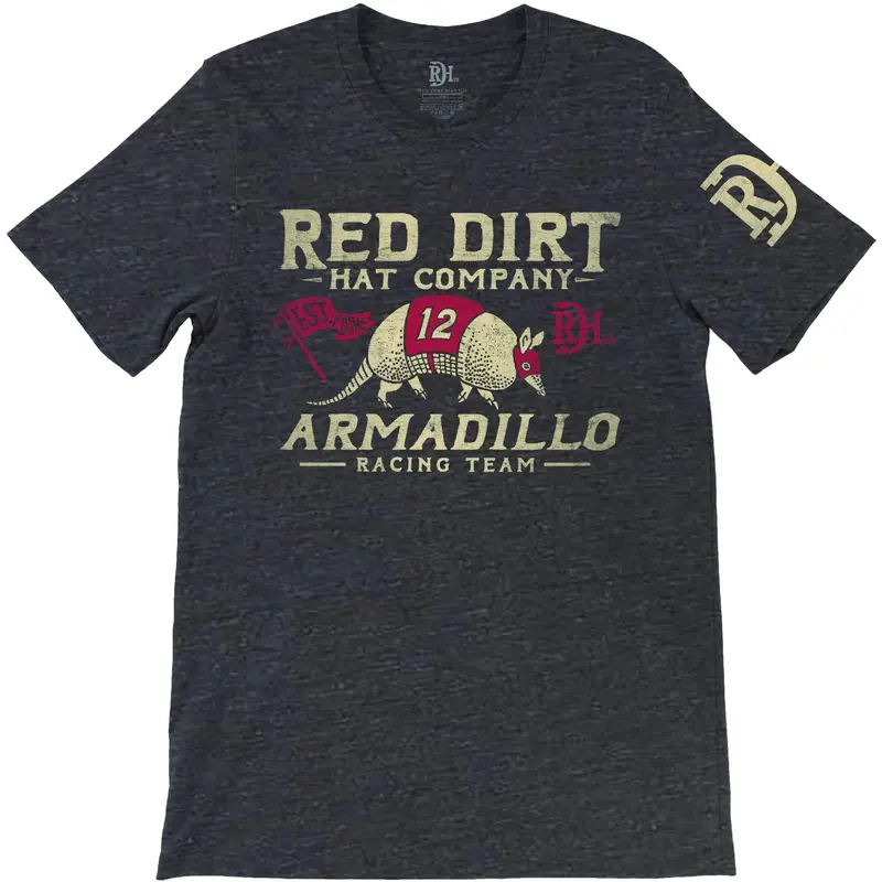 Red Dirt Hat Co Dillo Racing Flag Tee 1