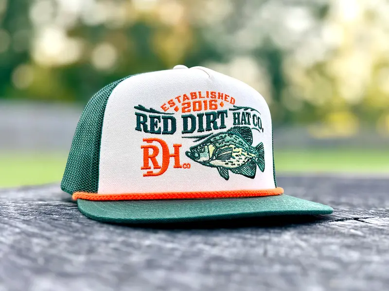 Red Dirt Hat Co Green Hooked Ball Cap 1